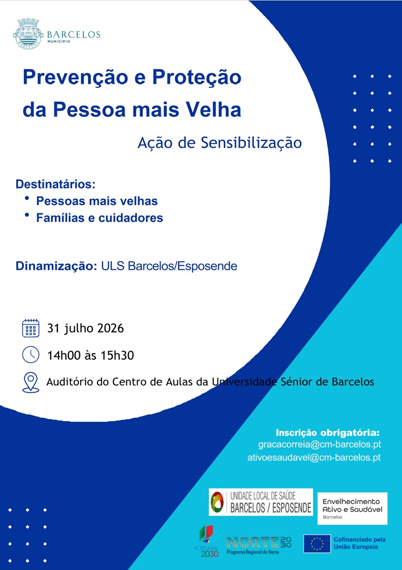 A&ccedil;&atilde;o de Sensibiliza&ccedil;&atilde;o - "Preven&ccedil;&atilde;o e prote&ccedil;&atilde;o da Pessoa mais Velha"