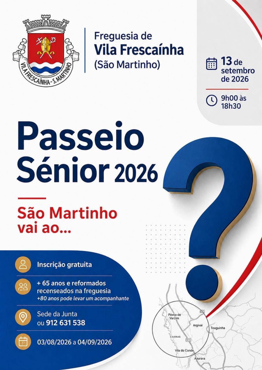 Passeio S&eacute;nior 2026
